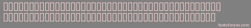 フォントSansserifBold – 灰色の背景にピンクのフォント