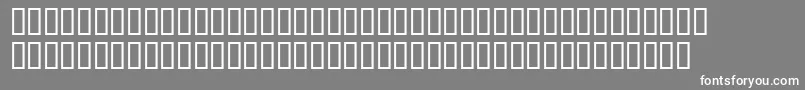 SansserifBold-fontti – valkoiset fontit harmaalla taustalla