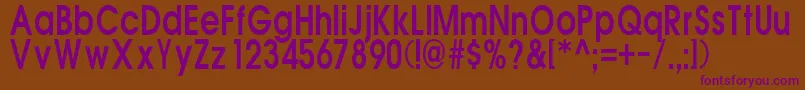 Шрифт AcBlock – фиолетовые шрифты на коричневом фоне