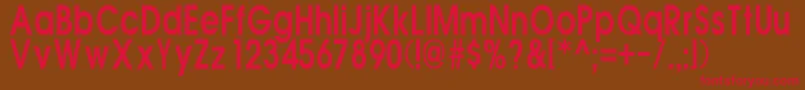 AcBlock Font – Red Fonts on Brown Background