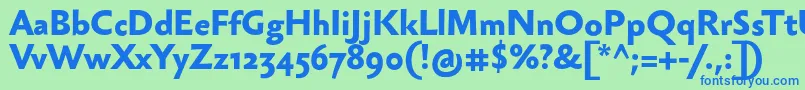 SebastianmediumBold Font – Blue Fonts on Green Background