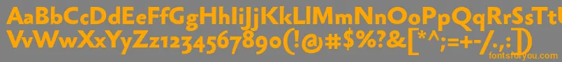 SebastianmediumBold Font – Orange Fonts on Gray Background