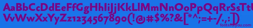 SebastianmediumBold Font – Purple Fonts on Blue Background