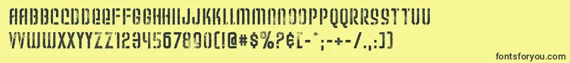 Weltu Font – Black Fonts on Yellow Background