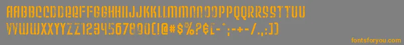 Weltu Font – Orange Fonts on Gray Background