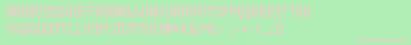 Weltu Font – Pink Fonts on Green Background