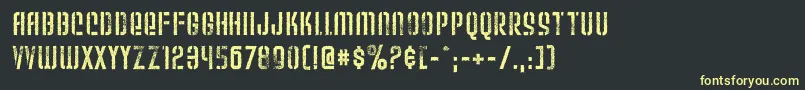 Weltu Font – Yellow Fonts on Black Background