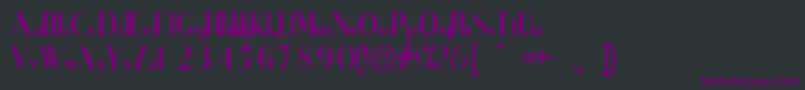 IronickNormal Font – Purple Fonts on Black Background