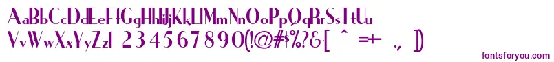 IronickNormal-fontti – violetit fontit valkoisella taustalla