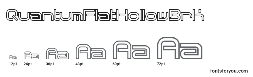 QuantumFlatHollowBrk Font Sizes