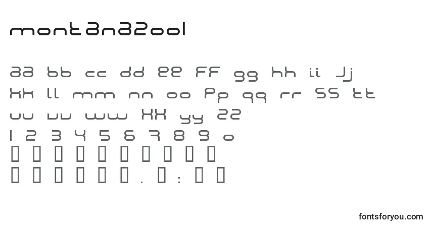 Schriftart Montana2001 – Alphabet, Zahlen, spezielle Symbole