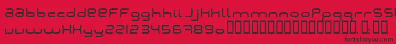 Montana2001 Font – Black Fonts on Red Background