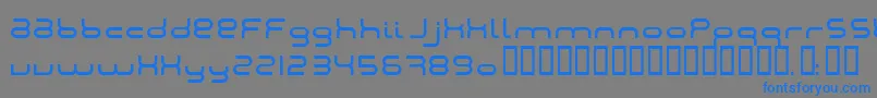 Fonte Montana2001 – fontes azuis em um fundo cinza