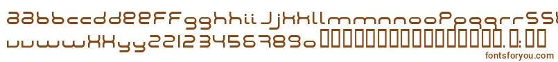 Шрифт Montana2001 – коричневые шрифты на белом фоне
