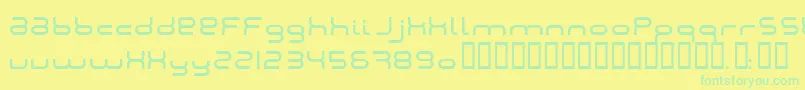 Montana2001 Font – Green Fonts on Yellow Background