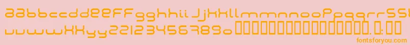 Montana2001 Font – Orange Fonts on Pink Background