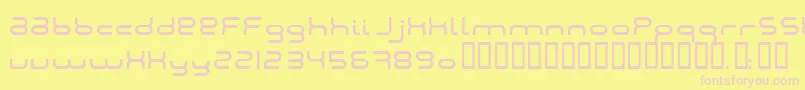 Montana2001 Font – Pink Fonts on Yellow Background