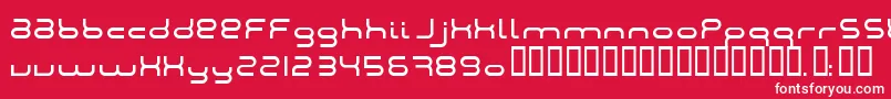 Montana2001 Font – White Fonts on Red Background