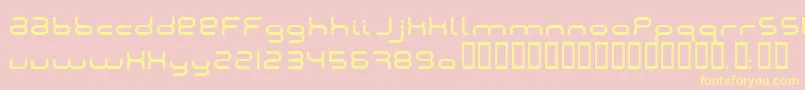 Montana2001 Font – Yellow Fonts on Pink Background