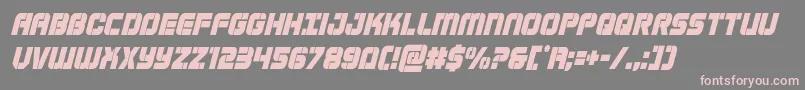 Supersubmarinecondital Font – Pink Fonts on Gray Background