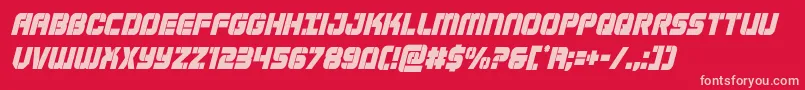 Supersubmarinecondital Font – Pink Fonts on Red Background