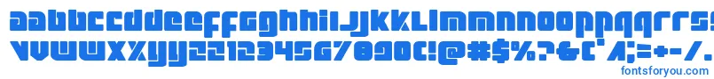 Шрифт Exoplanetexpand – синие шрифты на белом фоне