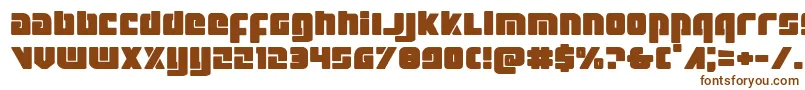 Шрифт Exoplanetexpand – коричневые шрифты