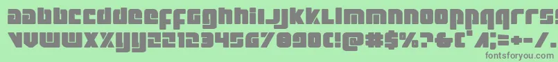 Exoplanetexpand-fontti – harmaat kirjasimet vihreällä taustalla