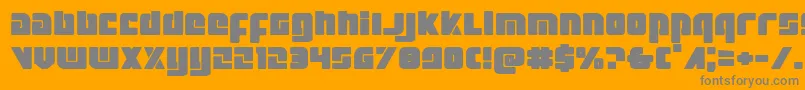 Exoplanetexpand Font – Gray Fonts on Orange Background