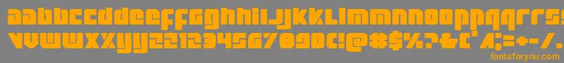 Exoplanetexpand Font – Orange Fonts on Gray Background