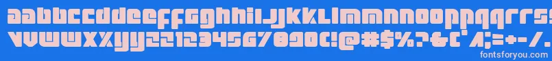 Шрифт Exoplanetexpand – розовые шрифты на синем фоне