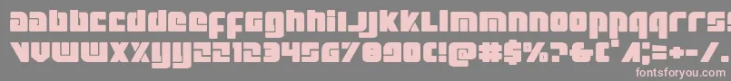 Шрифт Exoplanetexpand – розовые шрифты на сером фоне