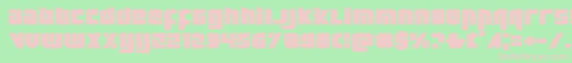 Exoplanetexpand-fontti – vaaleanpunaiset fontit vihreällä taustalla
