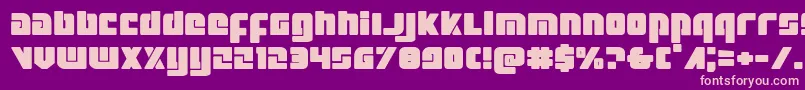 Exoplanetexpand-fontti – vaaleanpunaiset fontit violetilla taustalla