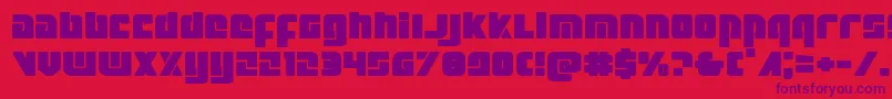 Шрифт Exoplanetexpand – фиолетовые шрифты на красном фоне