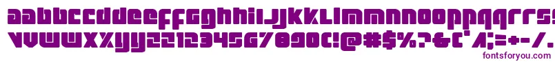 フォントExoplanetexpand – 紫色のフォント