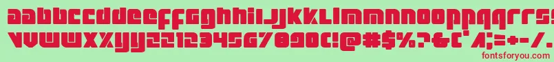 Exoplanetexpand Font – Red Fonts on Green Background