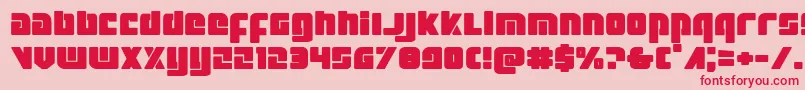 Exoplanetexpand-fontti – punaiset fontit vaaleanpunaisella taustalla