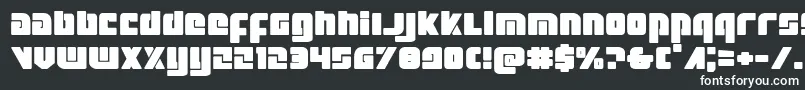 フォントExoplanetexpand – 黒い背景に白い文字
