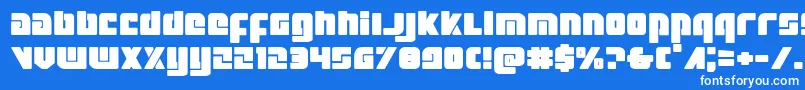 Exoplanetexpand Font – White Fonts on Blue Background