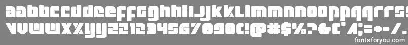 フォントExoplanetexpand – 灰色の背景に白い文字