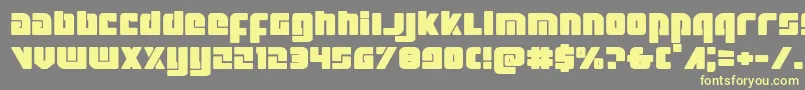 Шрифт Exoplanetexpand – жёлтые шрифты на сером фоне
