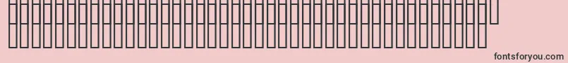フォントUzpromobiekt – ピンクの背景に黒い文字