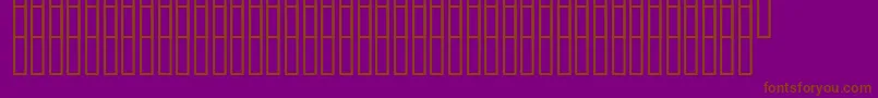 Шрифт Uzpromobiekt – коричневые шрифты на фиолетовом фоне