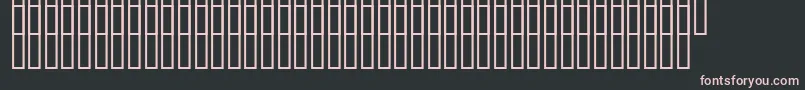 Шрифт Uzpromobiekt – розовые шрифты на чёрном фоне
