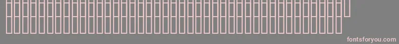 フォントUzpromobiekt – 灰色の背景にピンクのフォント