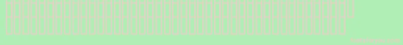 Шрифт Uzpromobiekt – розовые шрифты на зелёном фоне