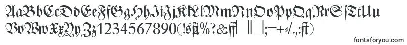 ZenithfrakturRegularDb Font – Attractive Fonts