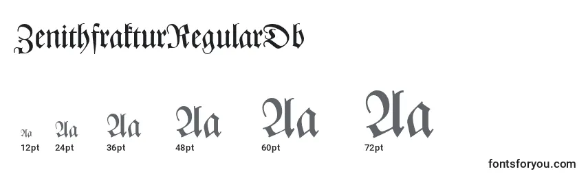 ZenithfrakturRegularDb Font Sizes