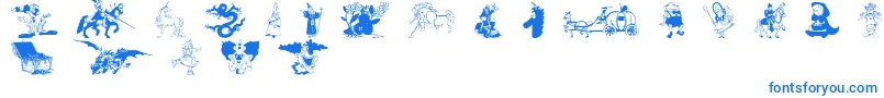 Weitere Informationen zur FantasyCsp-Schriftart FantasyCsp-Schriftart – Blaue Schriften